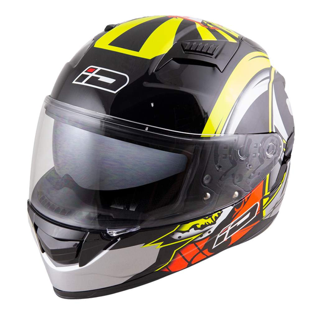 ID HELMET SPYDER D3 MATT BLACKCHROME VISOR